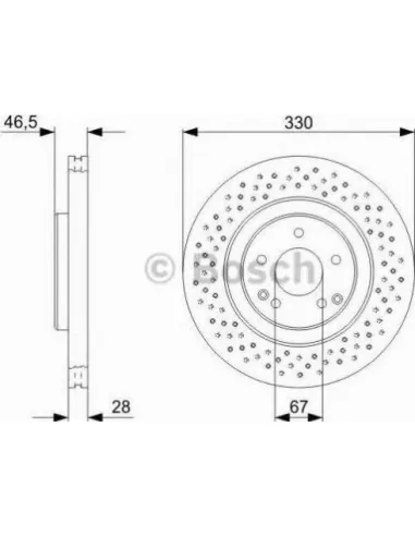 Disco de freno Bosch 0986479C76