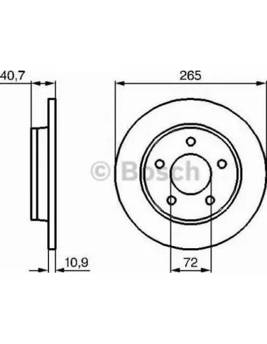 Disco de freno Bosch 0986479C77