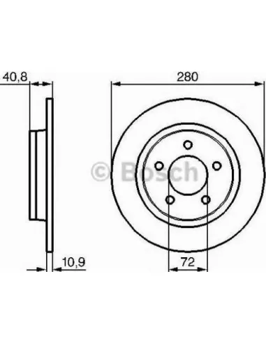 Disco de freno Bosch 0986479C79