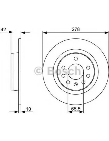 Disco de freno Bosch 0986479C80