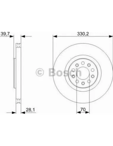 Disco de freno Bosch 0986479C82