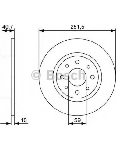 Disco de freno Bosch 0986479C83