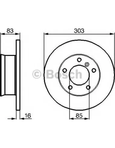 Disco de freno Bosch 0986479C84