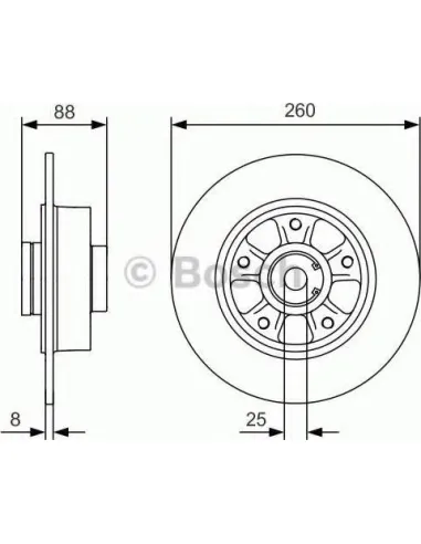 Disco de freno Bosch 0986479C87