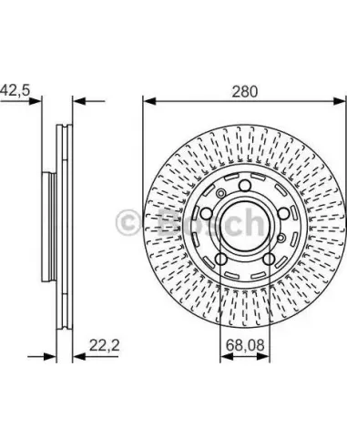 Disco de freno Bosch 0986479C89