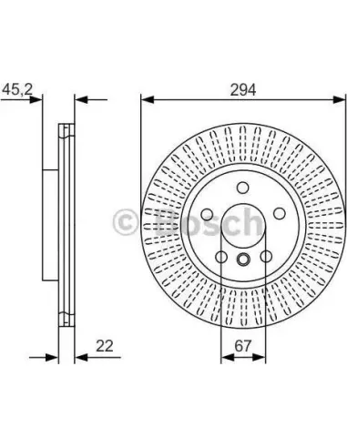 Disco de freno Bosch 0986479C91