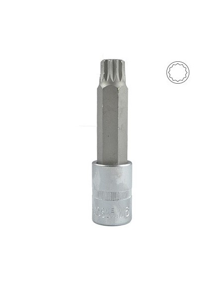 Vasos de Punta 1/2” Xzn Inviolable JBM 12030 CrV 1 PCS