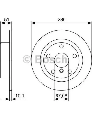 Disco de freno Bosch 0986479C92