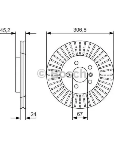 Disco de freno Bosch 0986479C93