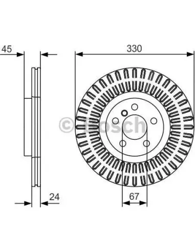 Disco de freno Bosch 0986479C94