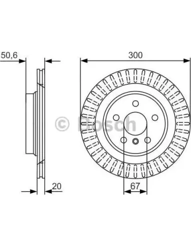 Disco de freno Bosch 0986479C95