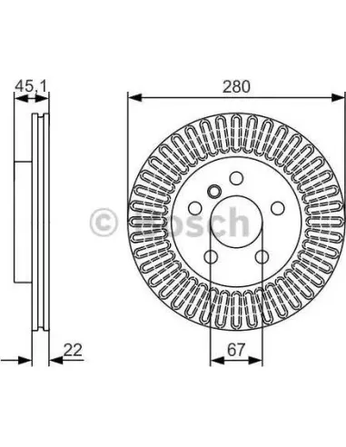 Disco de freno Bosch 0986479C97