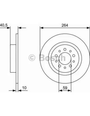 Disco de freno Bosch 0986479C98