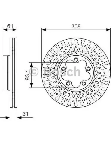 Disco de freno Bosch 0986479C99