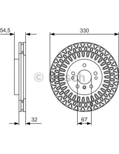 Disco de freno Bosch 0986479D08