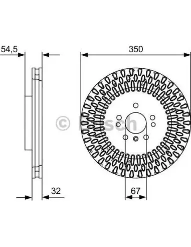 Disco de freno Bosch 0986479D09