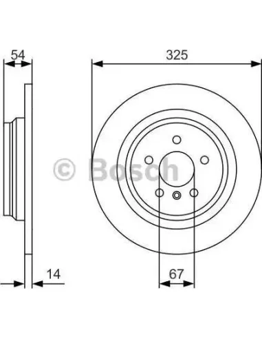 Disco de freno Bosch 0986479D10