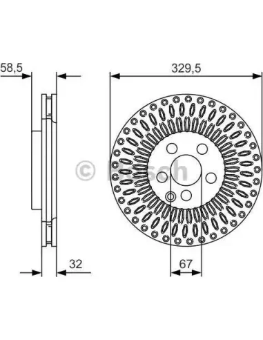 Disco de freno Bosch 0986479D13