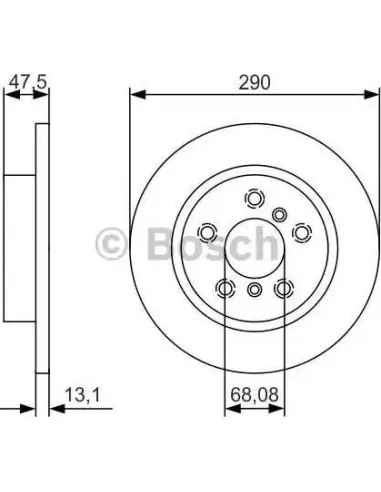 Disco de freno Bosch 0986479D17