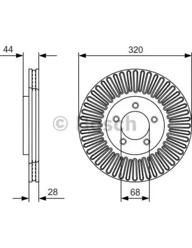 Disco de freno Bosch 0986479D19