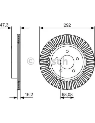 Disco de freno Bosch 0986479D20