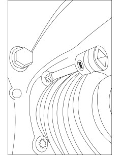 1/2" VASO DE IMPACTO ESPECIAL PARA TORNILLOS SPLINE (XZN) M12 (72MM)