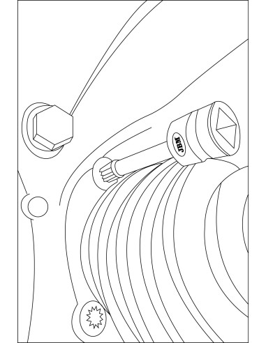 1/2" VASO DE IMPACTO ESPECIAL PARA TORNILLOS SPLINE (XZN) M12 (115MM)