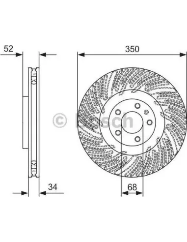 Disco de freno Bosch 0986479D26