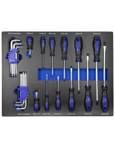 SET DE 4 MODULOS EVA CARBONO PARA CARRO DE HERRAMIENTAS - AZUL