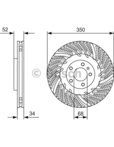 Disco de freno Bosch 0986479D28