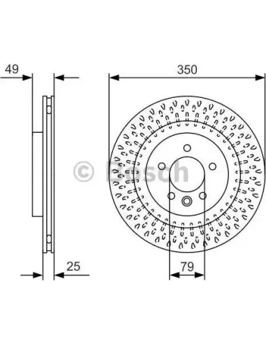 Disco de freno Bosch 0986479D31