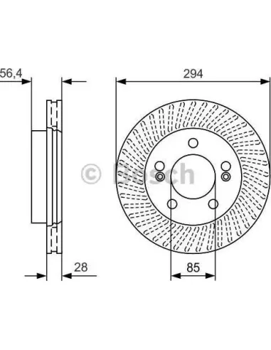 Disco de freno Bosch 0986479D32