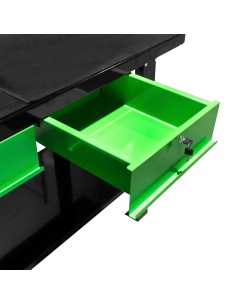 MESA DE TRABAJO DE 2 CAJONES CON PANEL FRONTAL