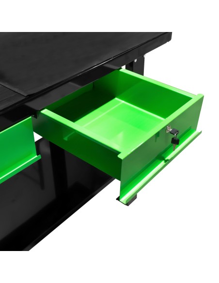 MESA DE TRABAJO DE 2 CAJONES CON PANEL FRONTAL