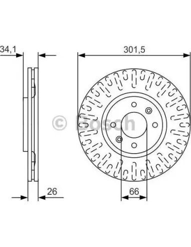 Disco de freno Bosch 0986479D36