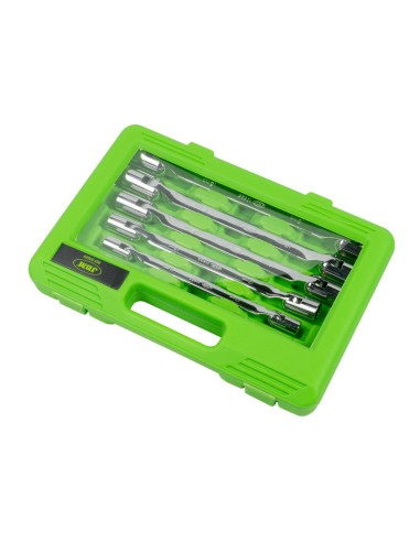 ESTUCHE CON 6 LLAVES DE VASO ARTICULADAS DE 12 CANTOS