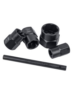 SET DE VASOS TWIST DE 3/8" PARA EXTRACCIÓN DE TUERCAS/TORNILLOS DE SEGURIDAD