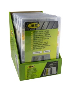 ESTUCHE DE CLIPS PLÁSTICOS RENAULT 300PCS