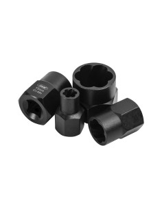 SET DE VASOS TWIST DE 3/8" PARA EXTRACCIÓN DE TUERCAS/TORNILLOS DE SEGURIDAD