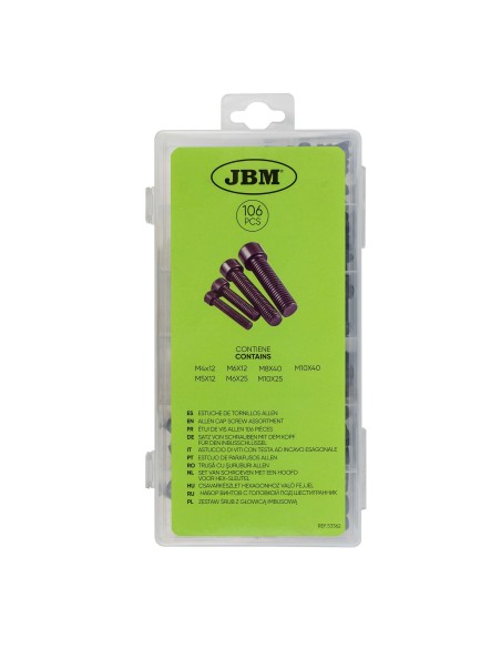 ESTUCHE DE TORNILLOS ALLEN 106PCS