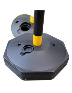 POSTE DE PLÁSTICO PARA CADENA - AMARILLO / NEGRO
