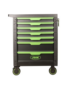 CARRO DE HERRAMIENTAS ESPECIAL KIT DE CALADO 7 CAJONES VERDE