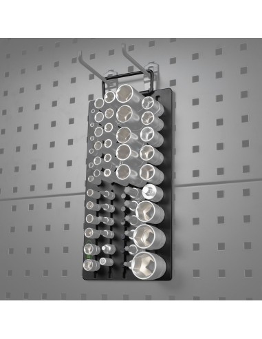 SISTEMA DE ORAGANIZACIÓN MAGNÉTICO DE LLAVES DE VASO, 38PCS