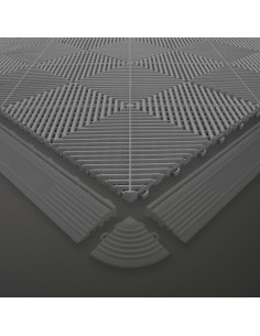BALDOSA GRIS PERFORADA DE PP PARA SUELO