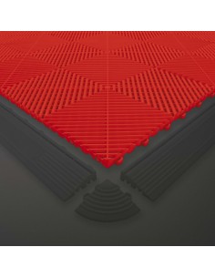 BALDOSA ROJA PERFORADA DE PP PARA SUELO