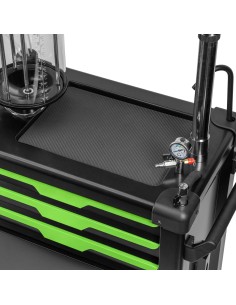 CARRO RECOGEDOR DE ACEITE CON SISTEMA DE ASPIRACIÓN Y COMPARTIMENTOS