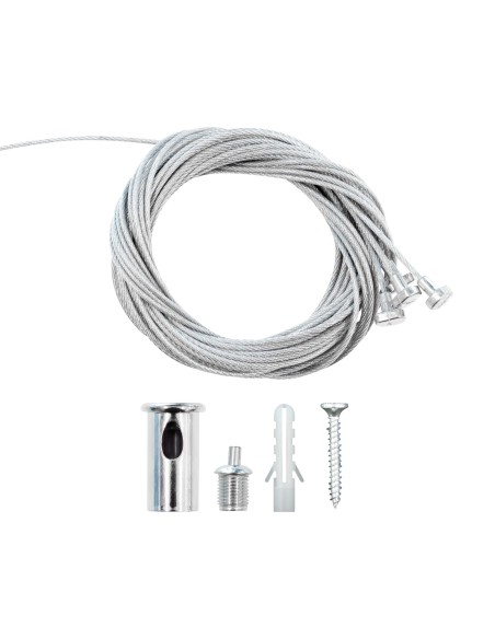 SET DE LUCES LED HEXAGONALES PARA TECHO CON KIT DE CABLE METÁLICO PARA COLGAR