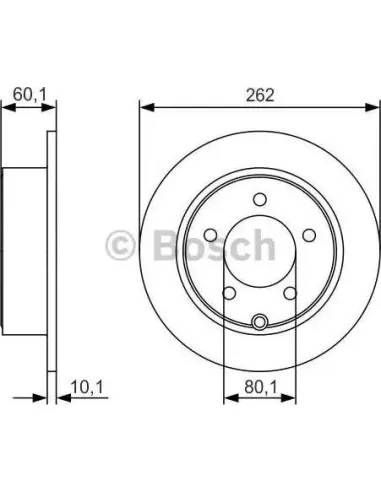 Disco de freno Bosch 0986479R05