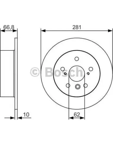 Disco de freno Bosch 0986479R06