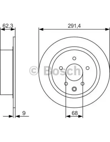 Disco de freno Bosch 0986479R14